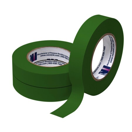 Nevs 1 wide x 60yd Dark Green Labeling Tape, PK3 T-100-Dark Green